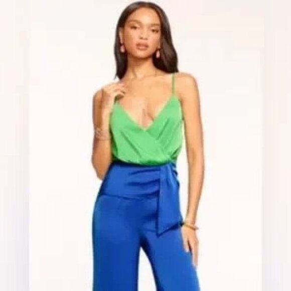 NWT - Ramy Brook Pierce V-Neck Jumpsuit - Picture 1 of 7